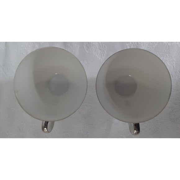 VINTAGE HARMONY HOUSE MODERNE FINE CHINA 5 PC. CUPS, SAUCERS, CREAMER 3545 - Picture 4 of 12